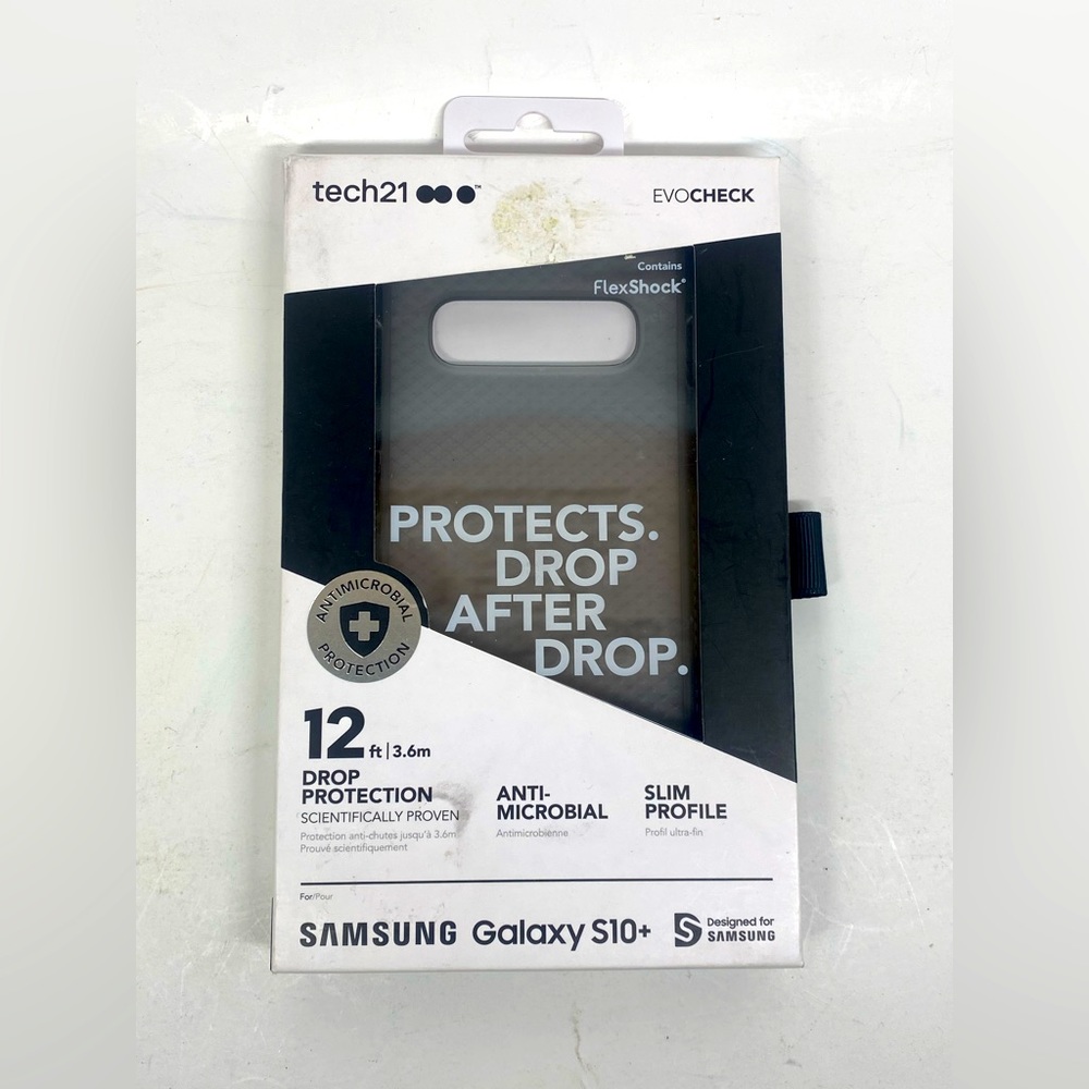 NEW TECH21 PHONE CASE FOR A SAMSUNG GALAXY S10+SLIM PROFILE ANTI-MICROBIAL